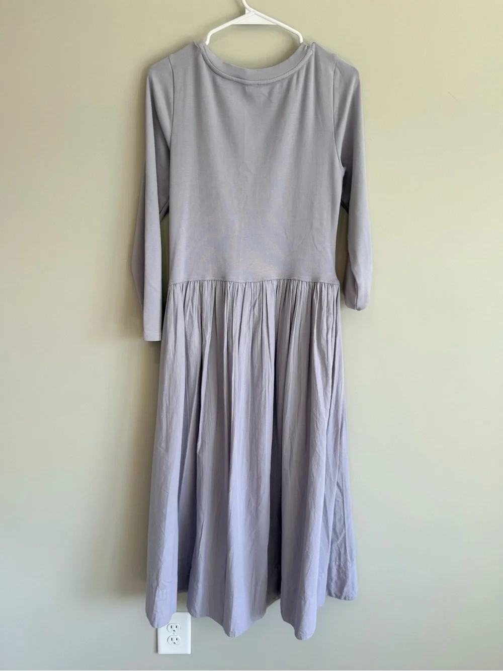 Free People Aelia Drop-Waist Midi Dress In Blue Size Small